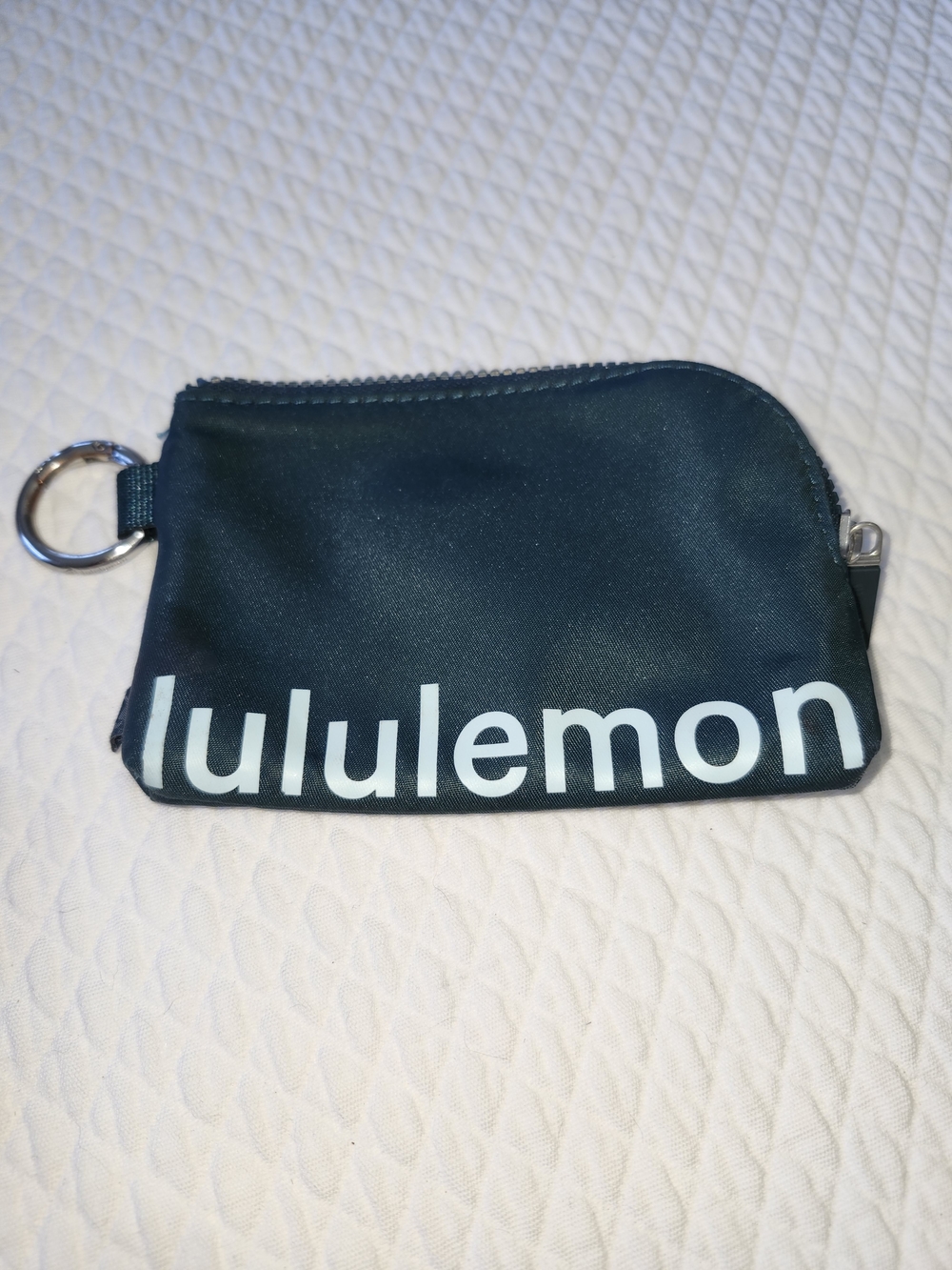 Lululemon Dark Green Clippable Card Pouch Cpin Wallet